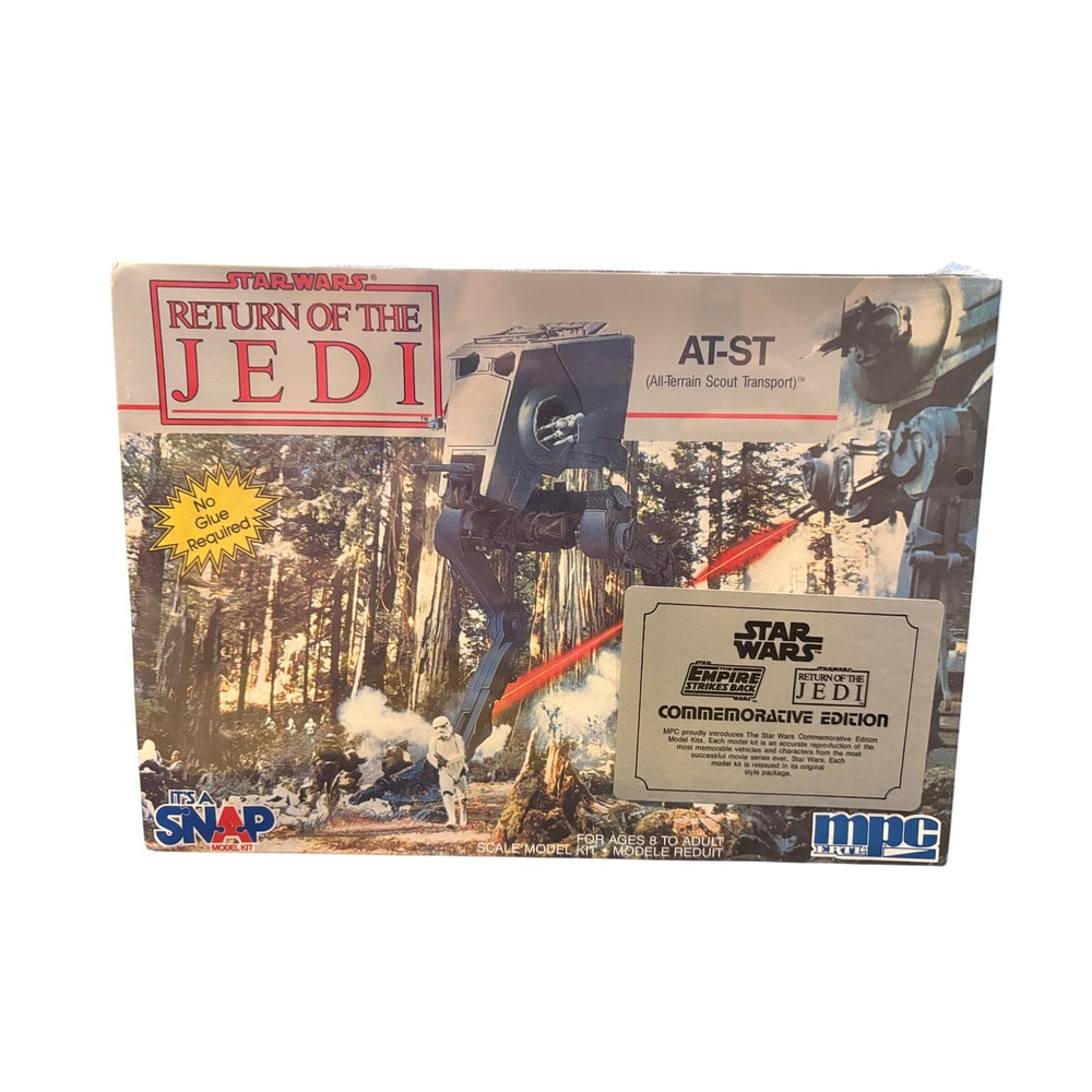 Star Wars Return of the Jedi AT-ST 1984 MPC Snap Model Kit Sealed 8734-10FO